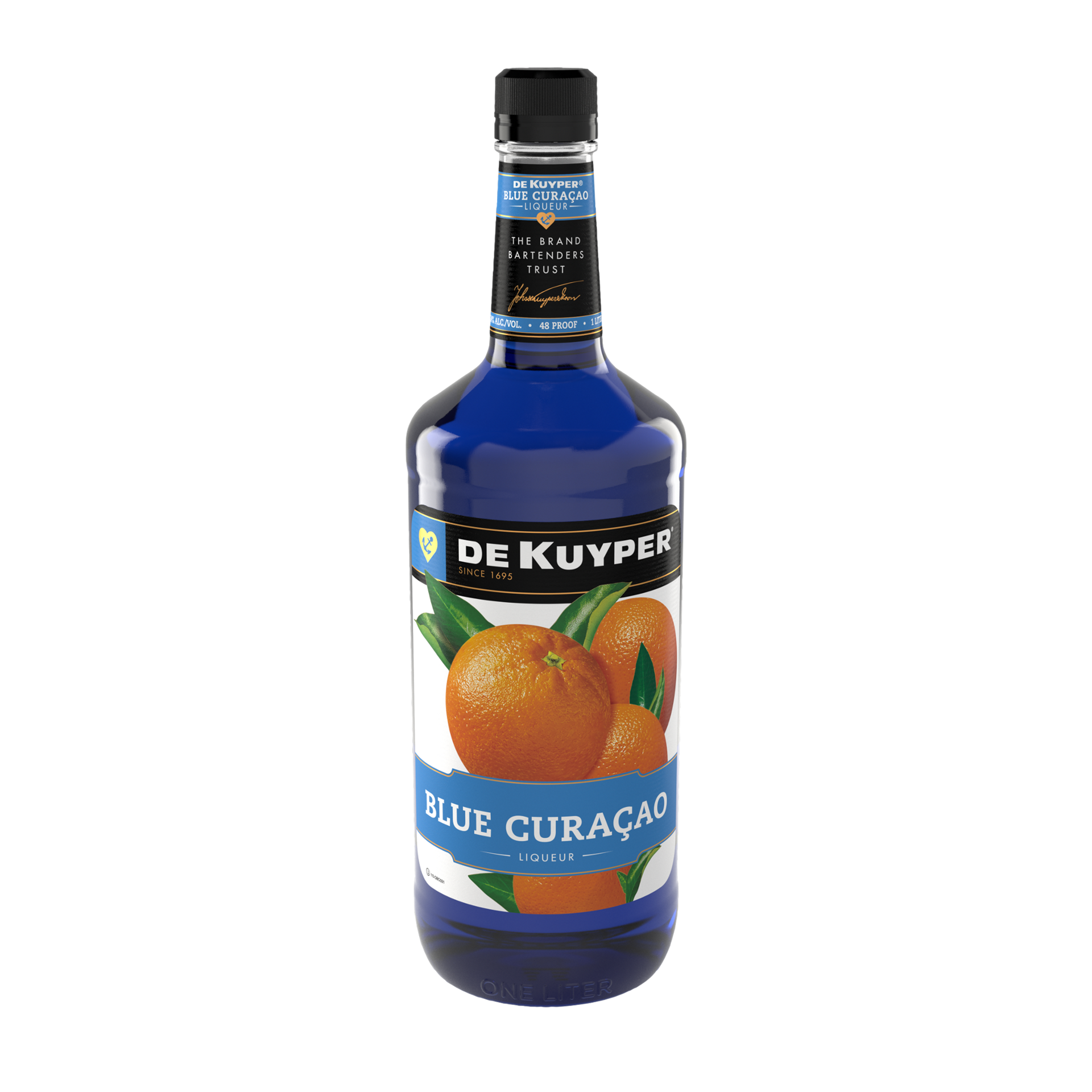 slide 1 of 1, DeKuyper Blue Curacao Liqueur, 1LT, 1 liter