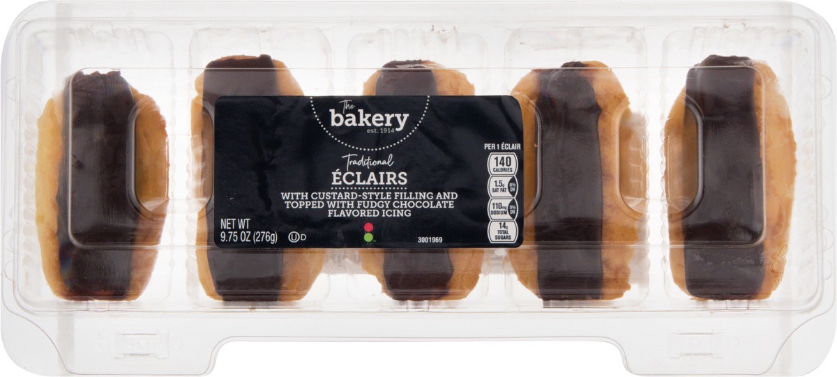 slide 12 of 13, The Bakery Traditional Eclairs 9.75 oz, 9.75 oz