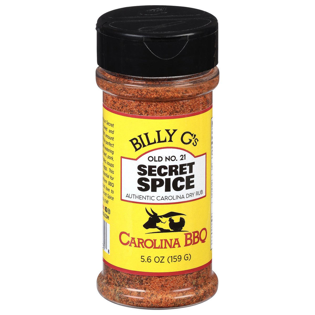 slide 8 of 9, Billy G's Secret Spice Carolina Dry Rub, 5.6 oz