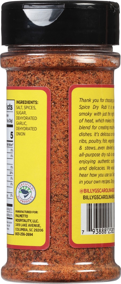 slide 5 of 9, Billy G's Secret Spice Carolina Dry Rub, 5.6 oz