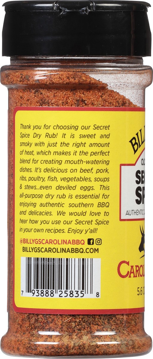 slide 6 of 9, Billy G's Secret Spice Carolina Dry Rub, 5.6 oz