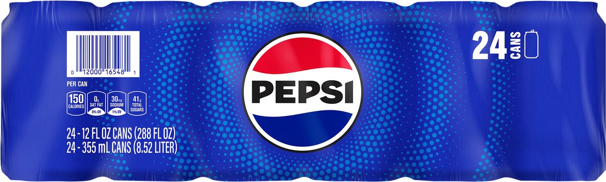 slide 4 of 7, Pepsi Soda Cola Shrink Wrap - 24 ct, 24 ct