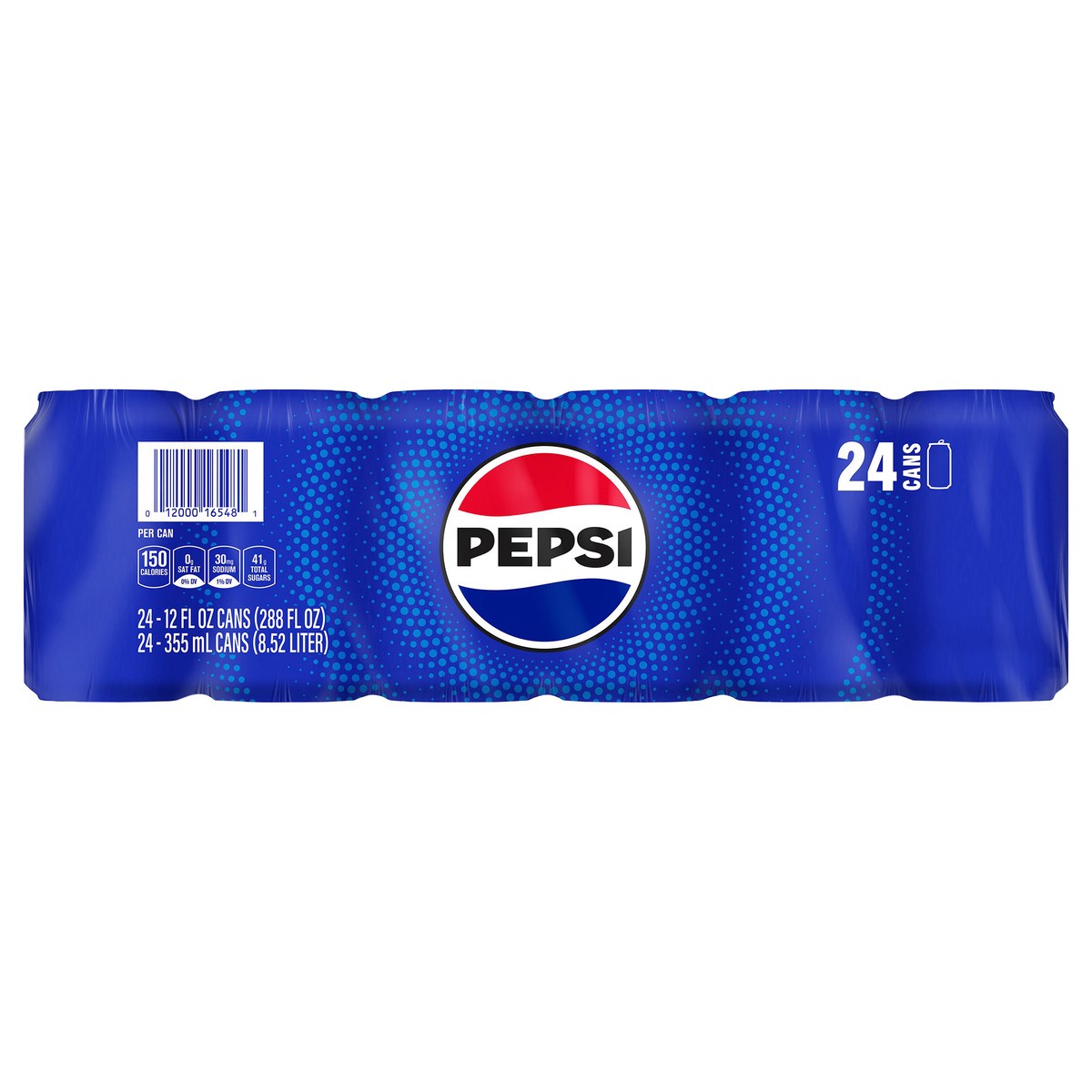 slide 1 of 7, Pepsi Soda Cola Shrink Wrap - 24 ct, 24 ct