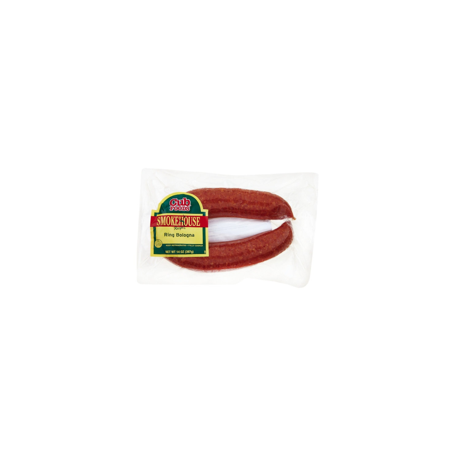 slide 1 of 1, Cub Smokehouse Ring Bologna, 14 Ounce, 14 oz