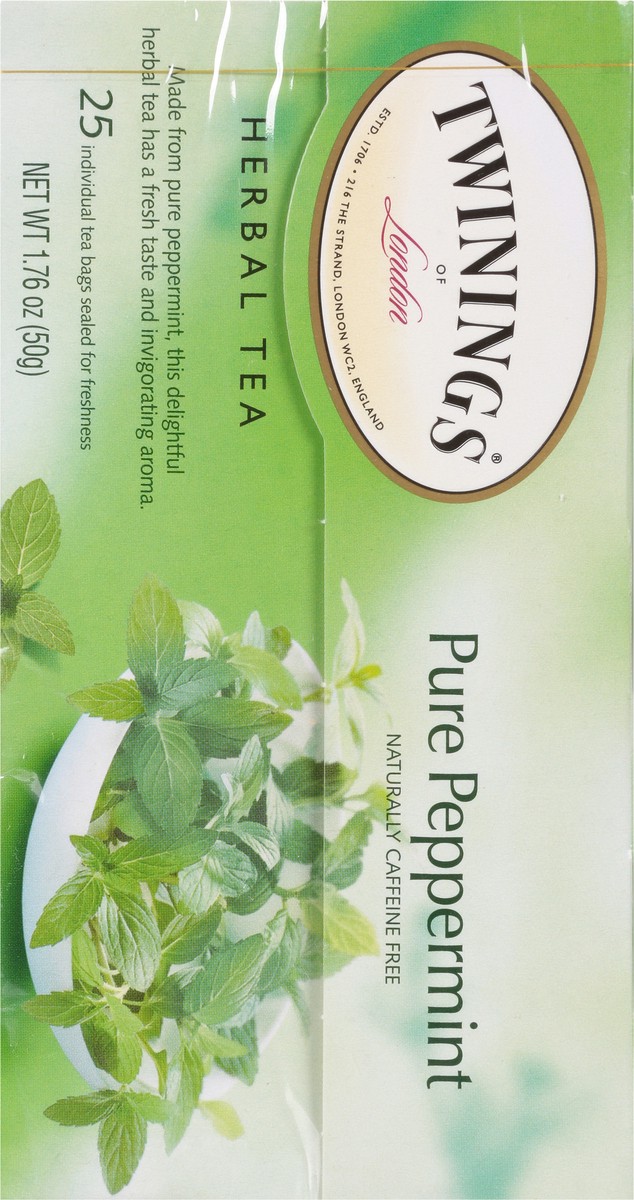 slide 2 of 9, Twinings Pure Peppermint Herbal Tea 25 Tea Bags - 25 ct, 25 ct