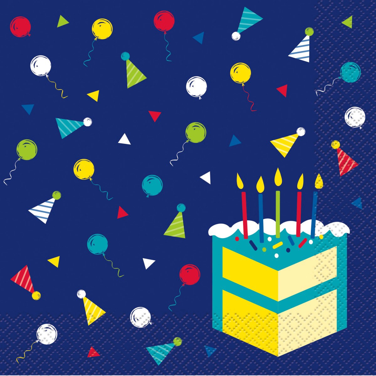 slide 1 of 1, Unique Peppy Birthday Lunch Napkin, 16 ct