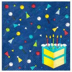 Unique Paper Lunch Napkins - Birthday Cake