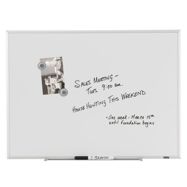 slide 2 of 3, Quartet Magnetic Dry-Erase Board, Aluminum Frame, 1 ct