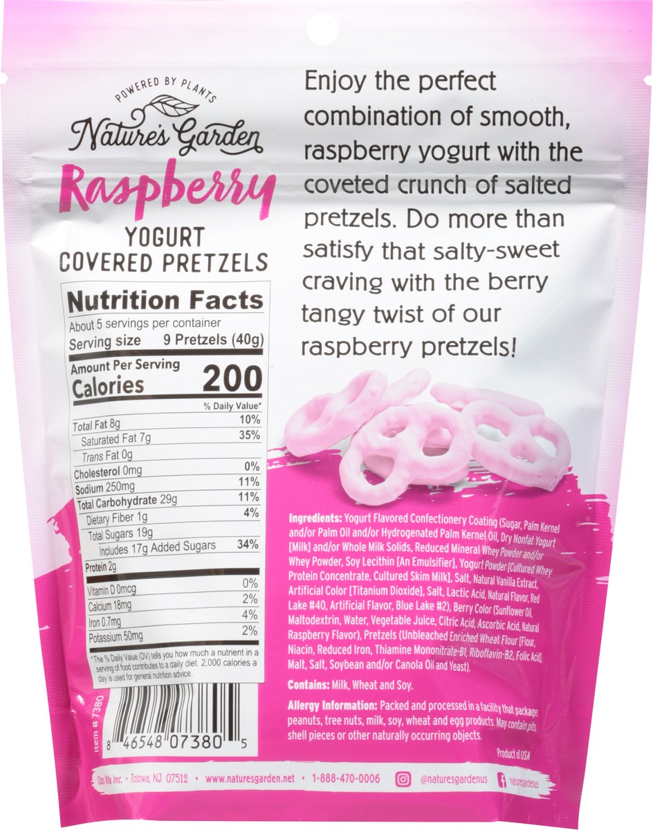 slide 4 of 9, Nature's Garden Yogurt Covered Raspberry Pretzels 7 oz, 7 oz