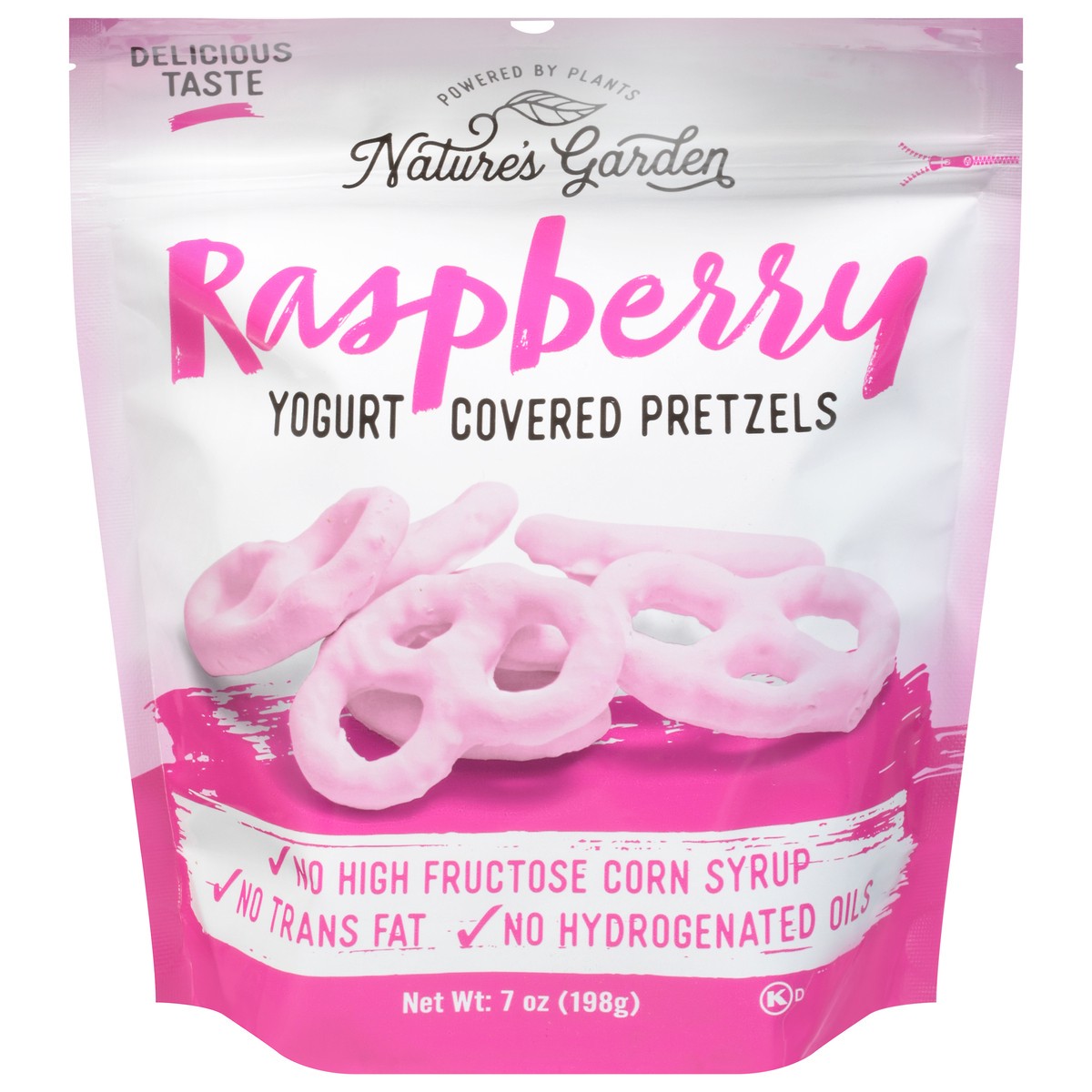 slide 1 of 9, Nature's Garden Yogurt Covered Raspberry Pretzels 7 oz, 7 oz