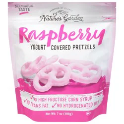 Nature's Garden Yogurt Covered Raspberry Pretzels 7 oz