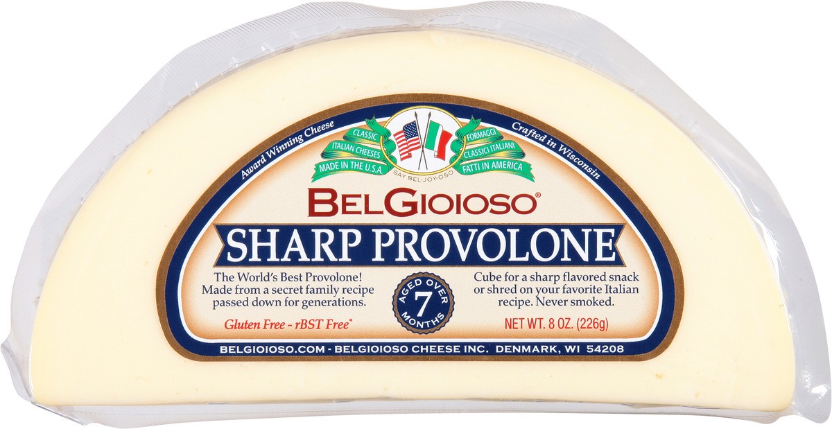 slide 11 of 13, BelGioioso Sharp Provolone Cheese Wedge, 8 oz, 8 oz