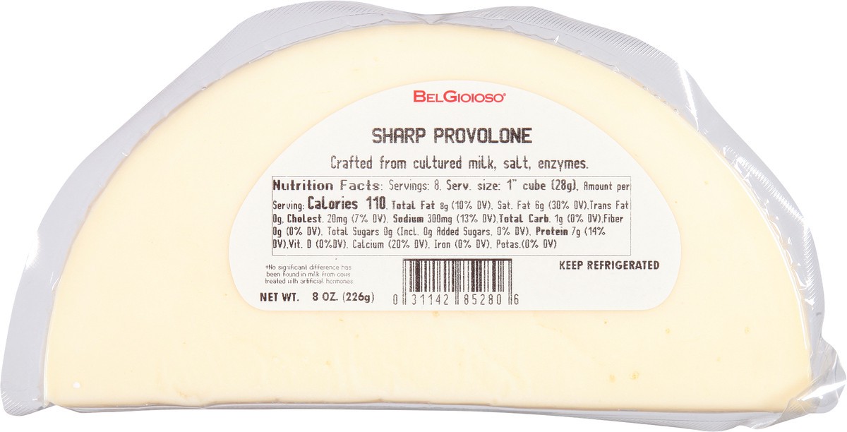 slide 7 of 13, BelGioioso Sharp Provolone Cheese Wedge, 8 oz, 8 oz