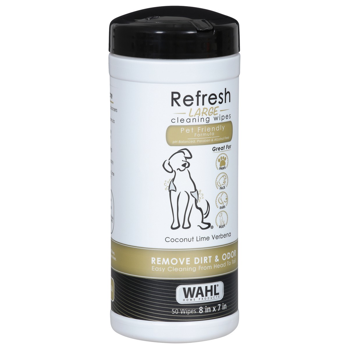slide 5 of 9, Wahl Large Refresh Coconut Lime Verbena Cleaning Wipes 50 ea, 50 ct