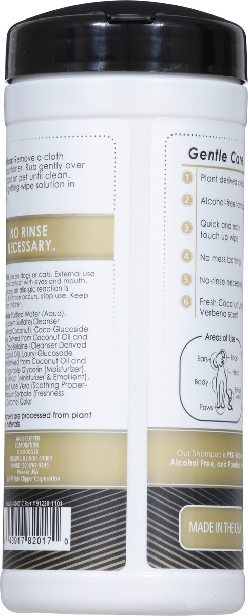 slide 6 of 9, Wahl Large Refresh Coconut Lime Verbena Cleaning Wipes 50 ea, 50 ct