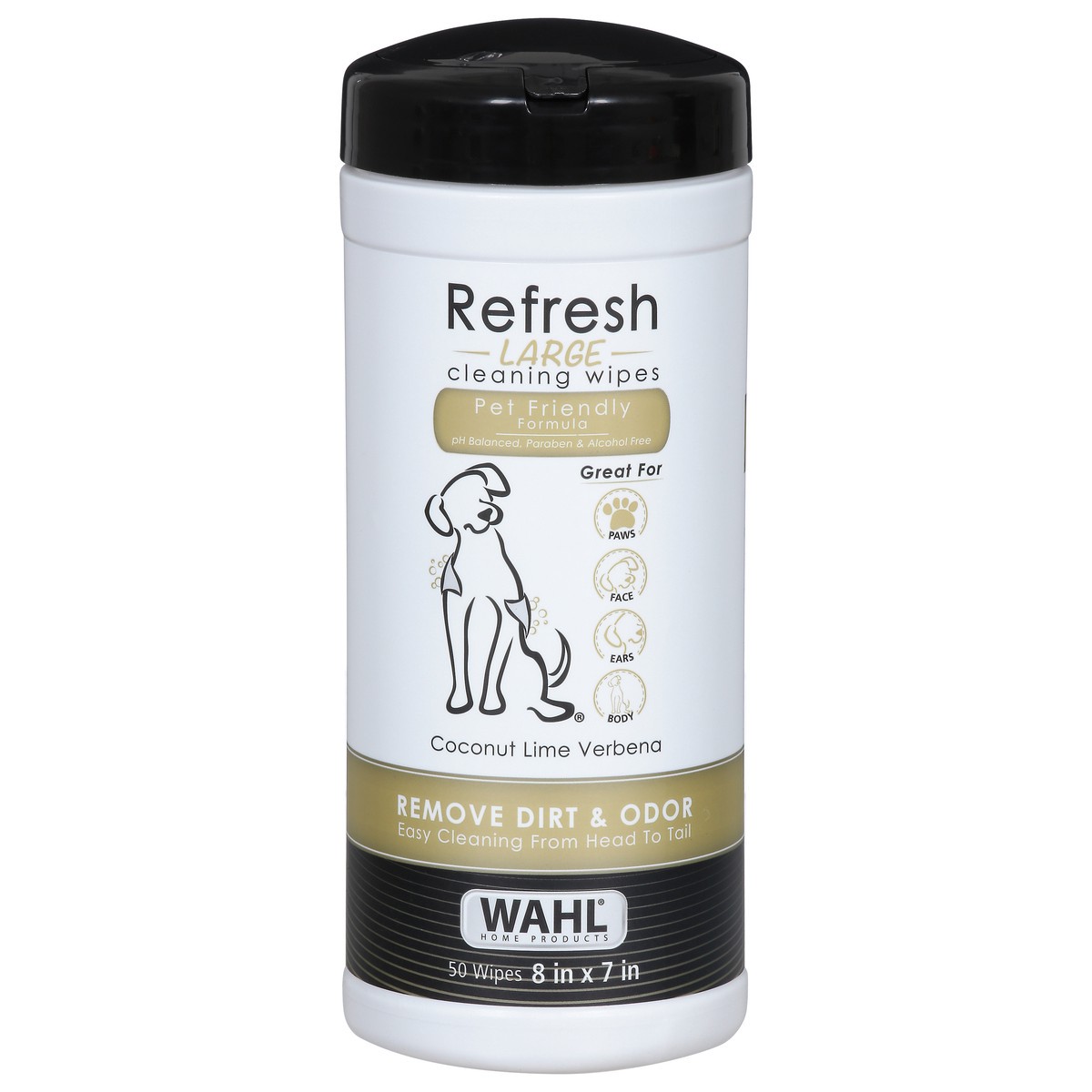 slide 1 of 9, Wahl Large Refresh Coconut Lime Verbena Cleaning Wipes 50 ea, 50 ct
