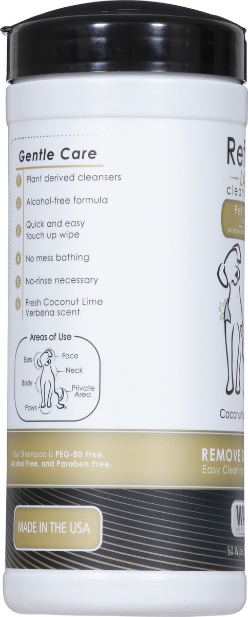 slide 9 of 9, Wahl Large Refresh Coconut Lime Verbena Cleaning Wipes 50 ea, 50 ct