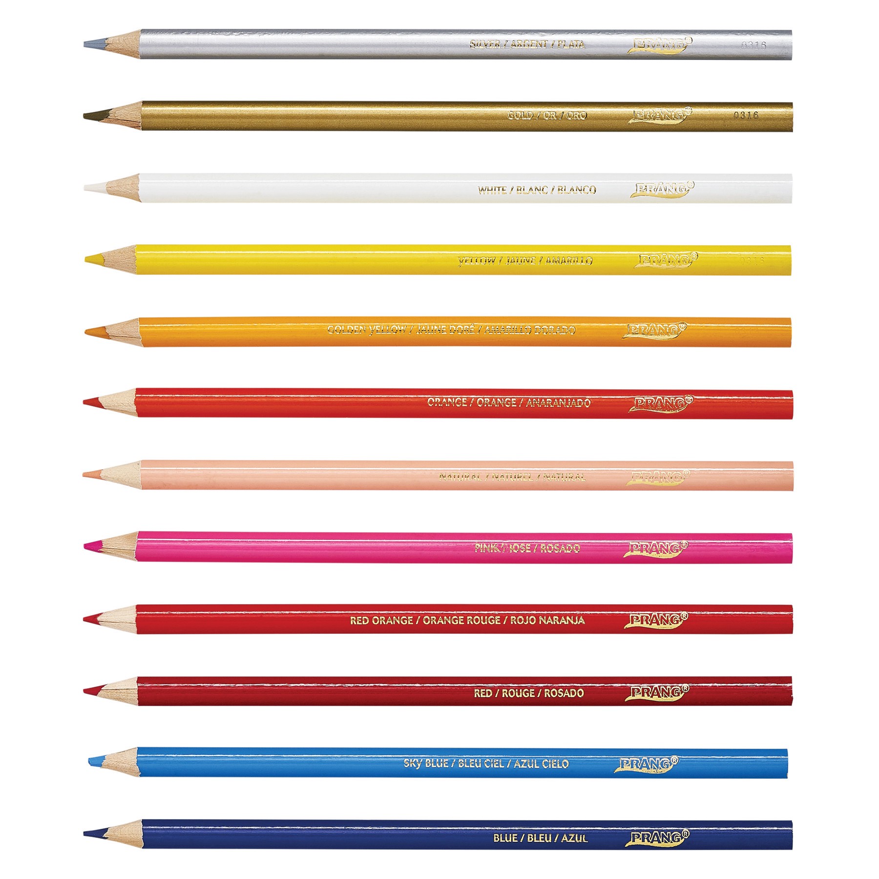 slide 5 of 5, PRANG Woodcase Pencils - Multi-Colored, 1 ct
