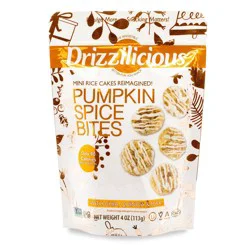 Drizzilicious Pumpkin Spice Mini Rice Cake Bites