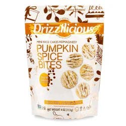 Drizzilicious Pumpkin Spice Mini Rice Cake Bites