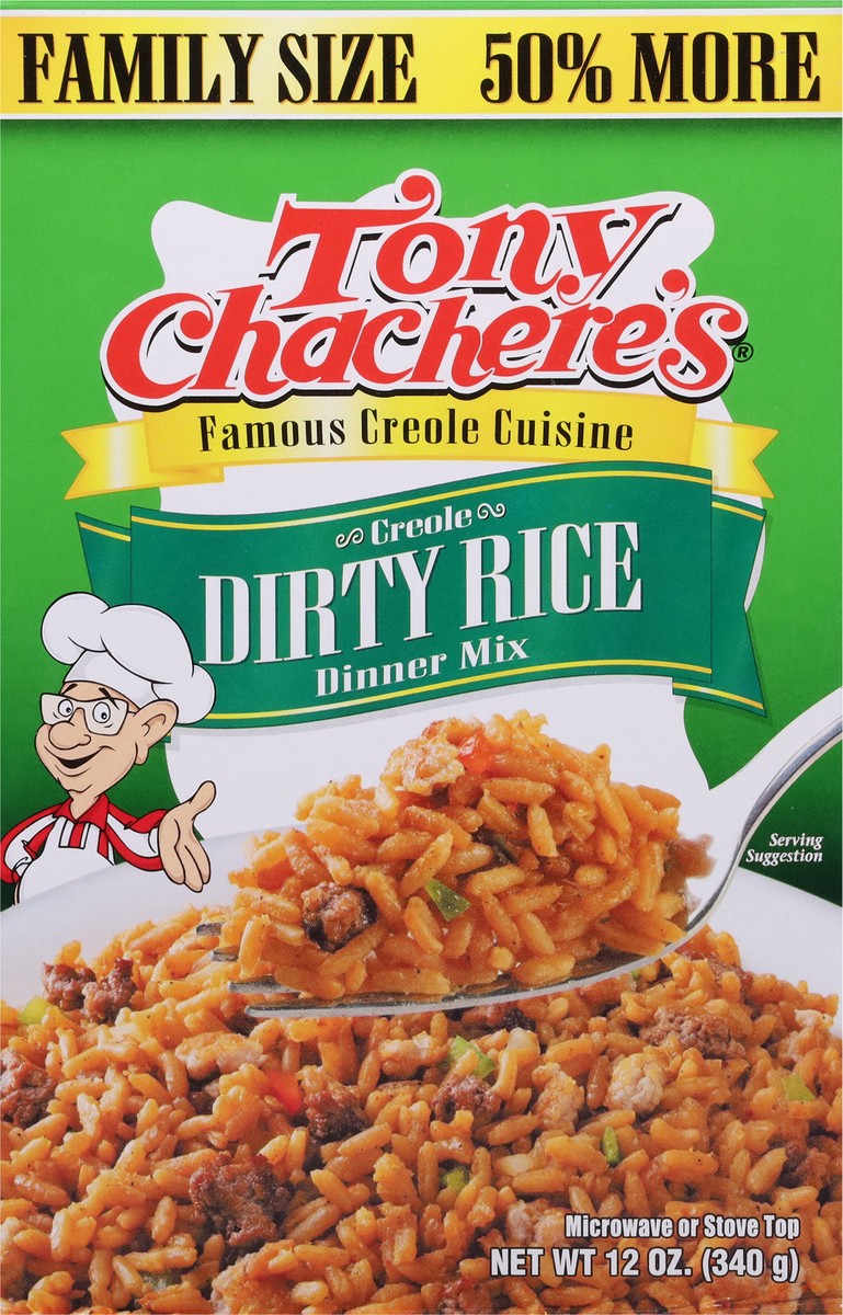 slide 13 of 13, Tony Chachere's Creole Dirty Rice Dinner Mix 12 oz, 12 oz