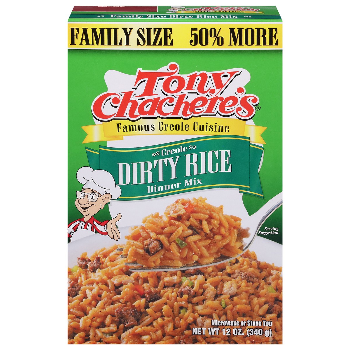 slide 1 of 13, Tony Chachere's Creole Dirty Rice Dinner Mix 12 oz, 12 oz