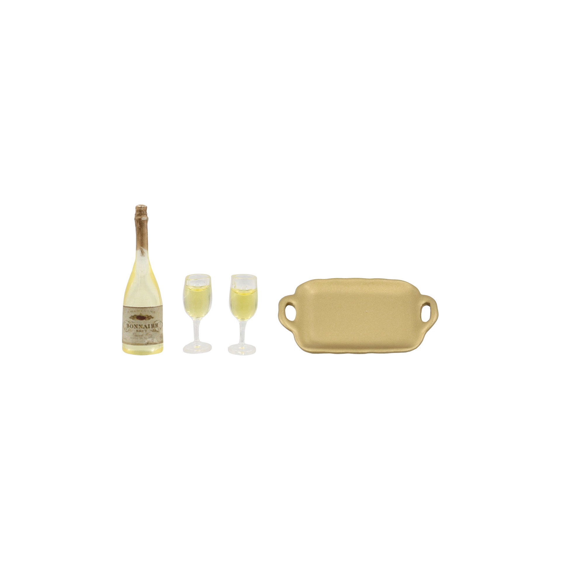 slide 3 of 5, Mini Champagne Tray Decoration Set By Ashland, 0.8 in x 0.2 in x 0.2 in