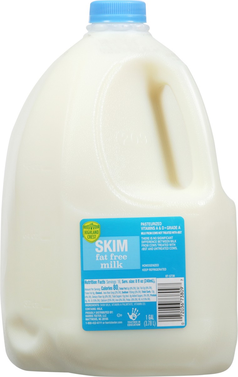 slide 10 of 13, Highland Crest Skim Fat Free Milk 1 gal, 1 gal