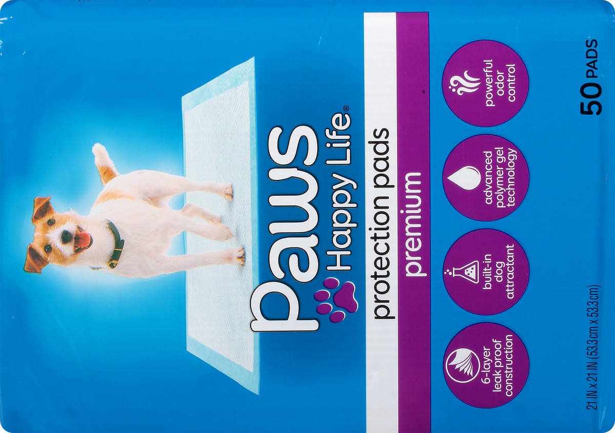 slide 7 of 11, Paws Happy Life Premium Protection Pads 50 50 ea Bag, 50 ct