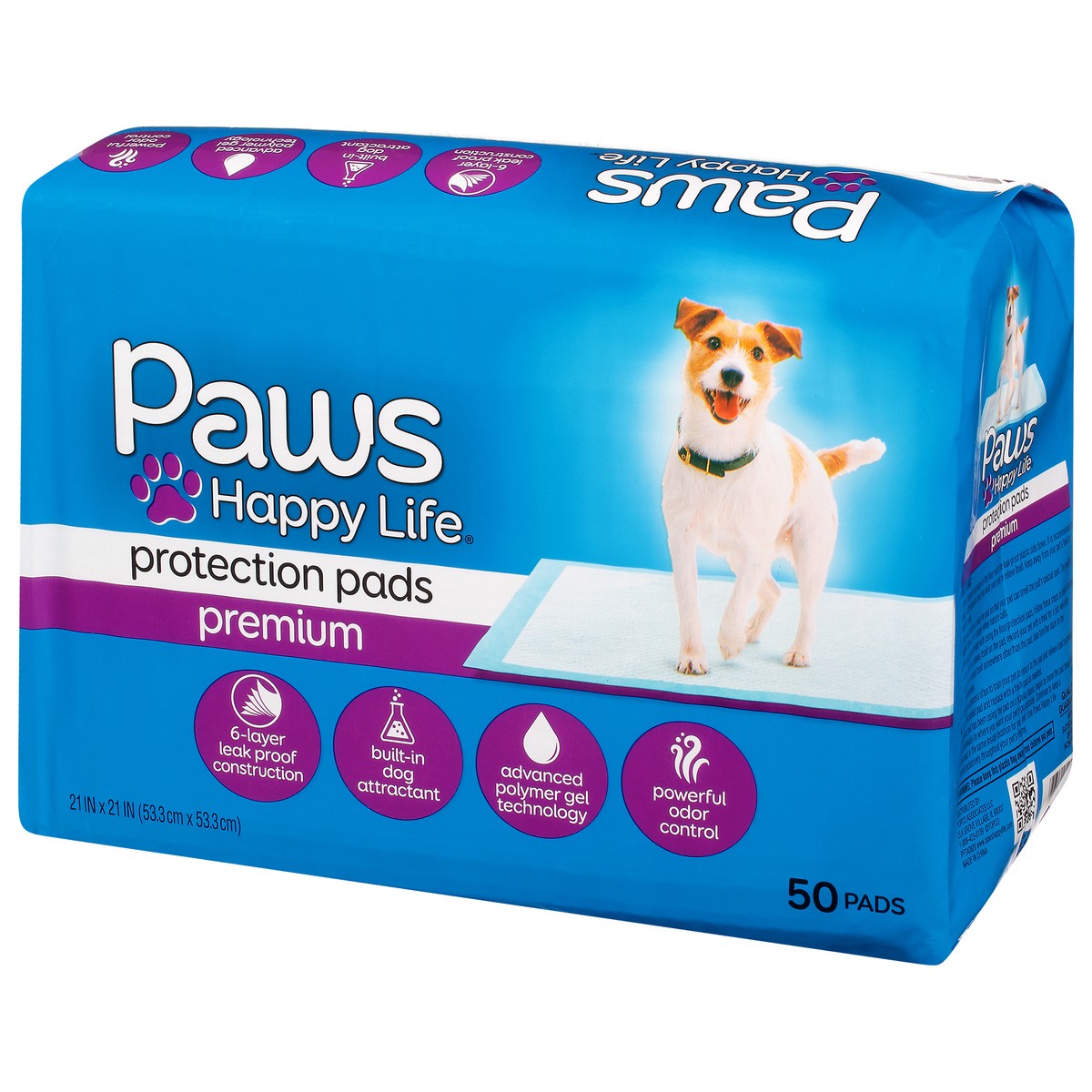 slide 5 of 11, Paws Happy Life Premium Protection Pads 50 50 ea Bag, 50 ct