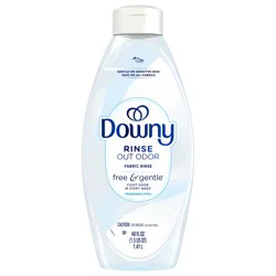 Downy Free & Gentle Rinse Laundry Odor Remover, Scent Free, 48 FL OZ, Gentle on skin, No dyes or heavy perfumes, Fabric Softener and Laundry Odor Removal Rinse