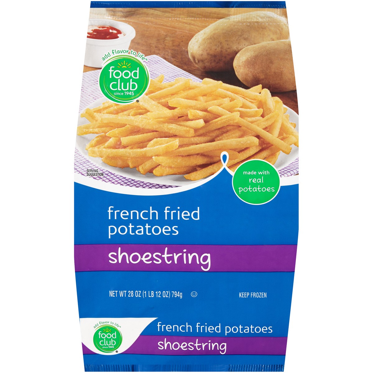 slide 9 of 10, Food Club Shoestring French Fried Potatoes, 28 oz