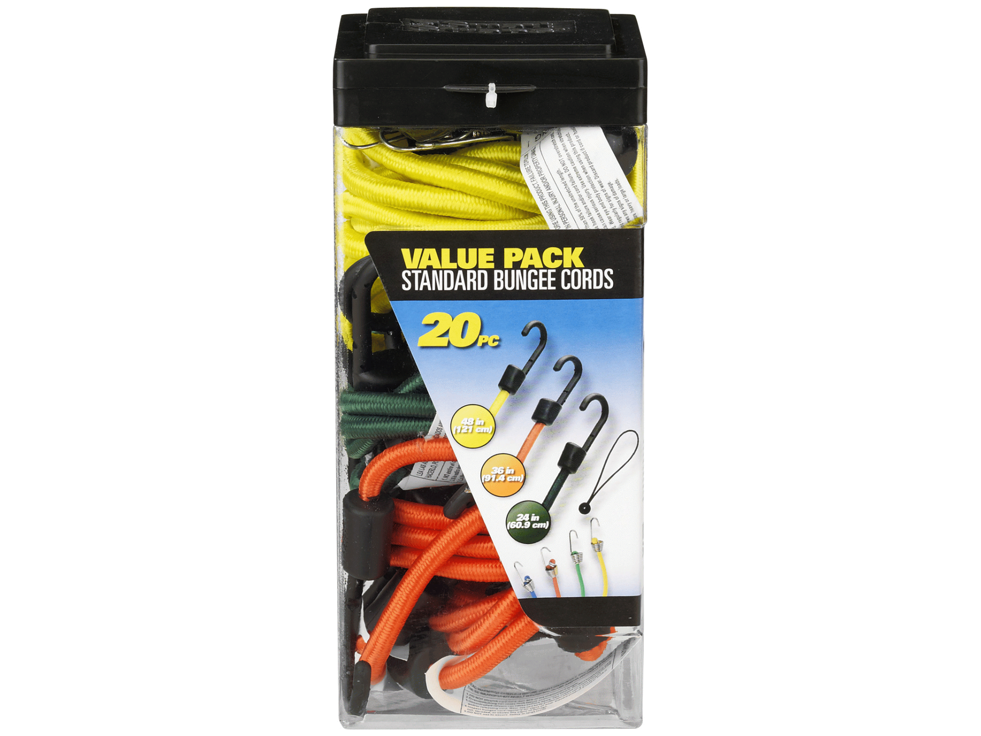 slide 1 of 1, Smartstraps Standard Bungee Value Pack Assortment, 20 ct