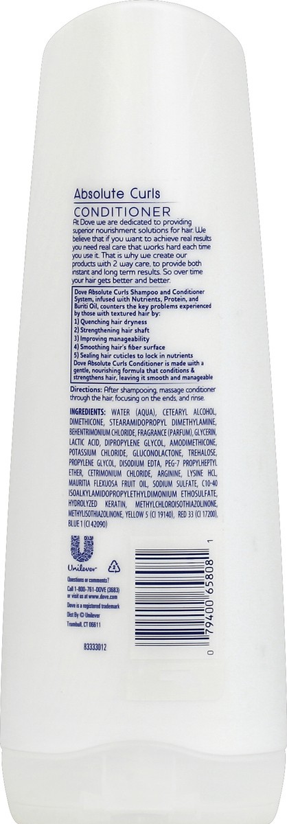 Dove Nutritive Solutions Absolute Curls Conditioner 12 Fl Oz Shipt 1948