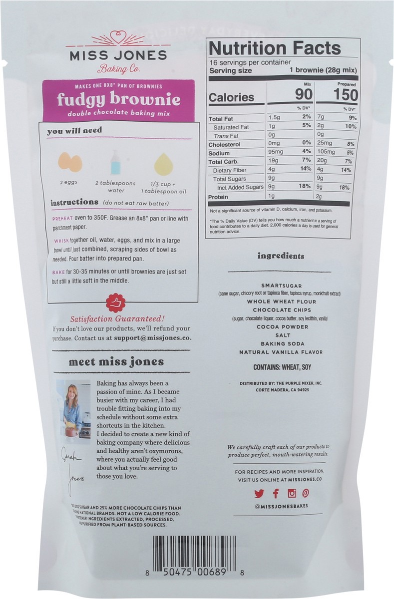 slide 12 of 14, Miss Jones Baking Co. Gluten-Free Brownie Double Chocolate Baking Mix 14.67 oz, 14.67 oz
