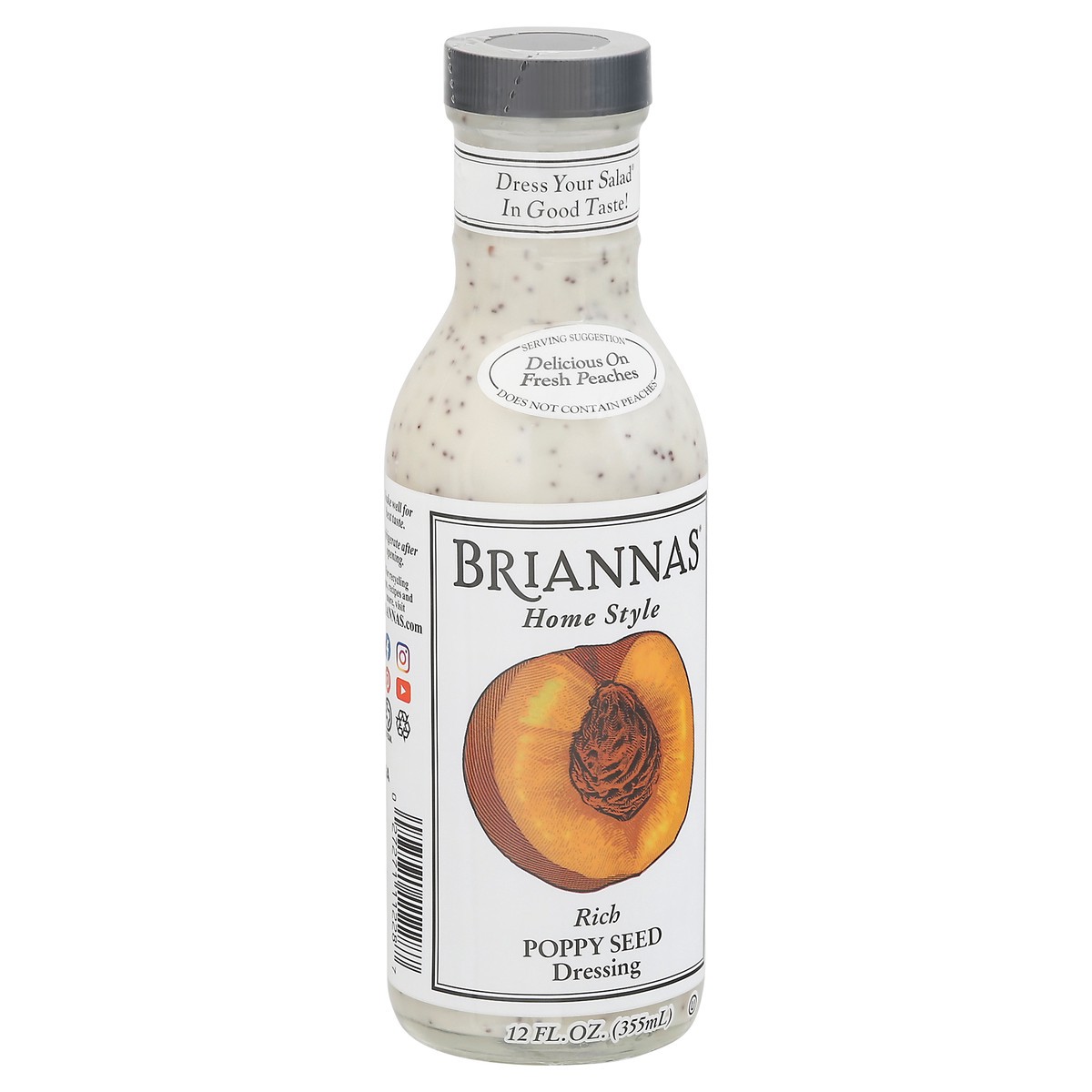 slide 5 of 9, BRIANNAS Poppy Seed Dressing, 12 oz