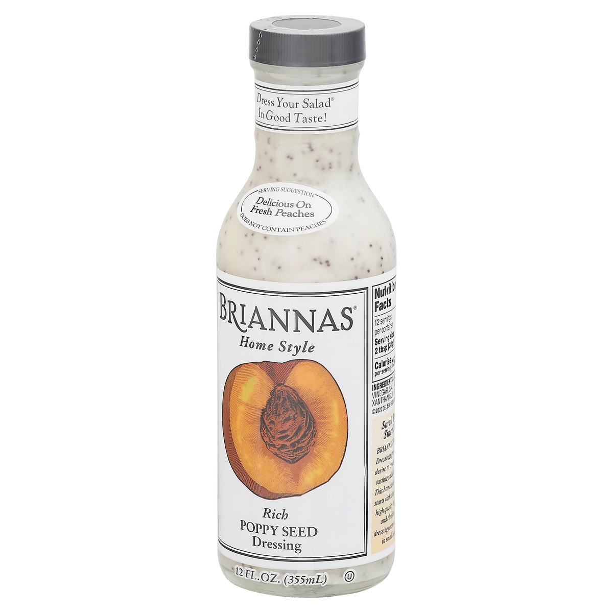 slide 2 of 9, BRIANNAS Poppy Seed Dressing, 12 oz