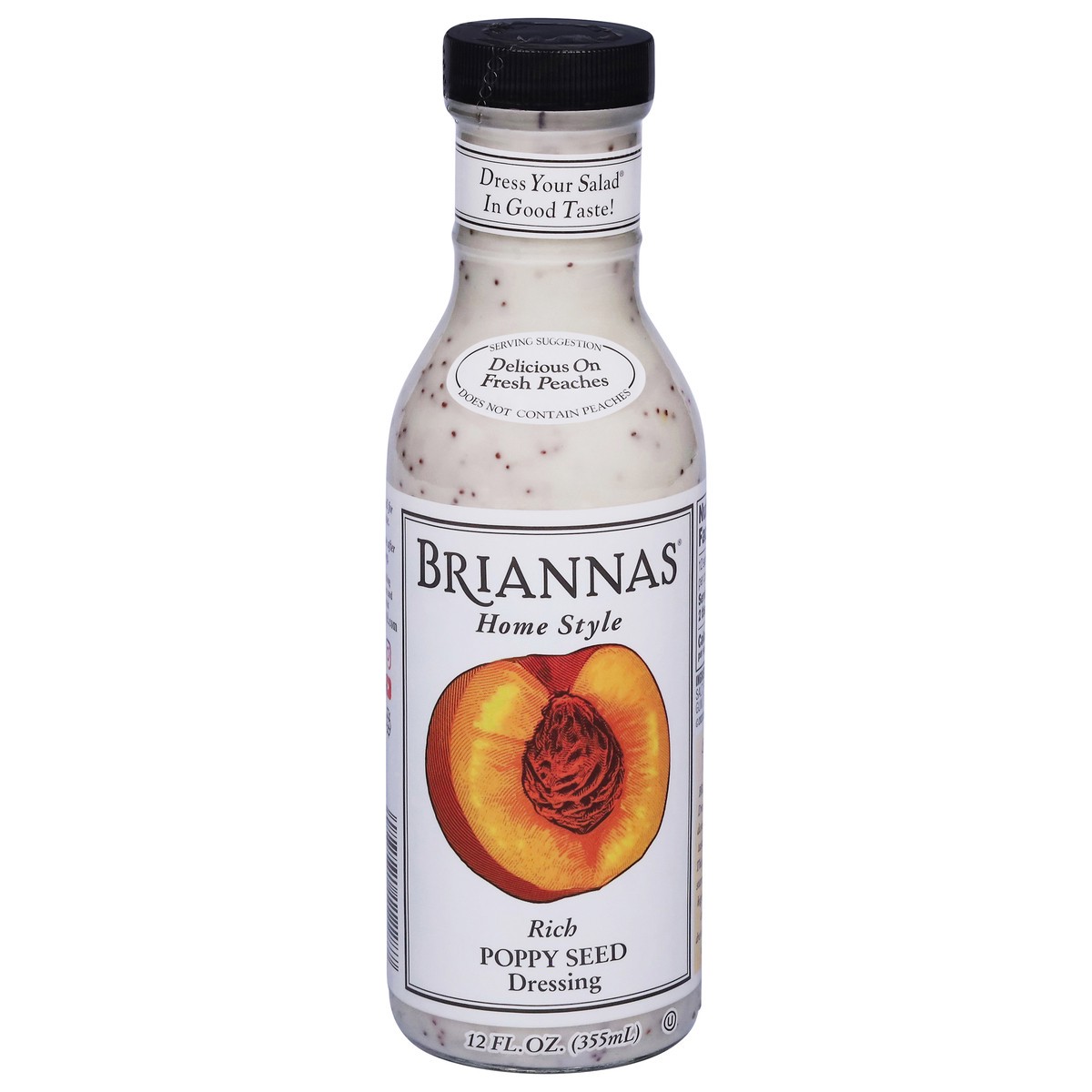 slide 1 of 9, BRIANNAS Poppy Seed Dressing, 12 oz