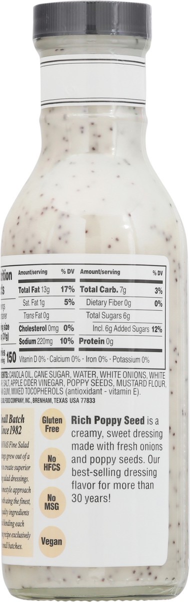 slide 9 of 9, BRIANNAS Poppy Seed Dressing, 12 oz