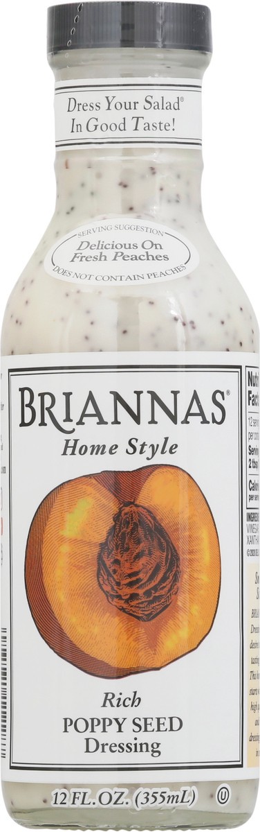 slide 4 of 9, BRIANNAS Poppy Seed Dressing, 12 oz