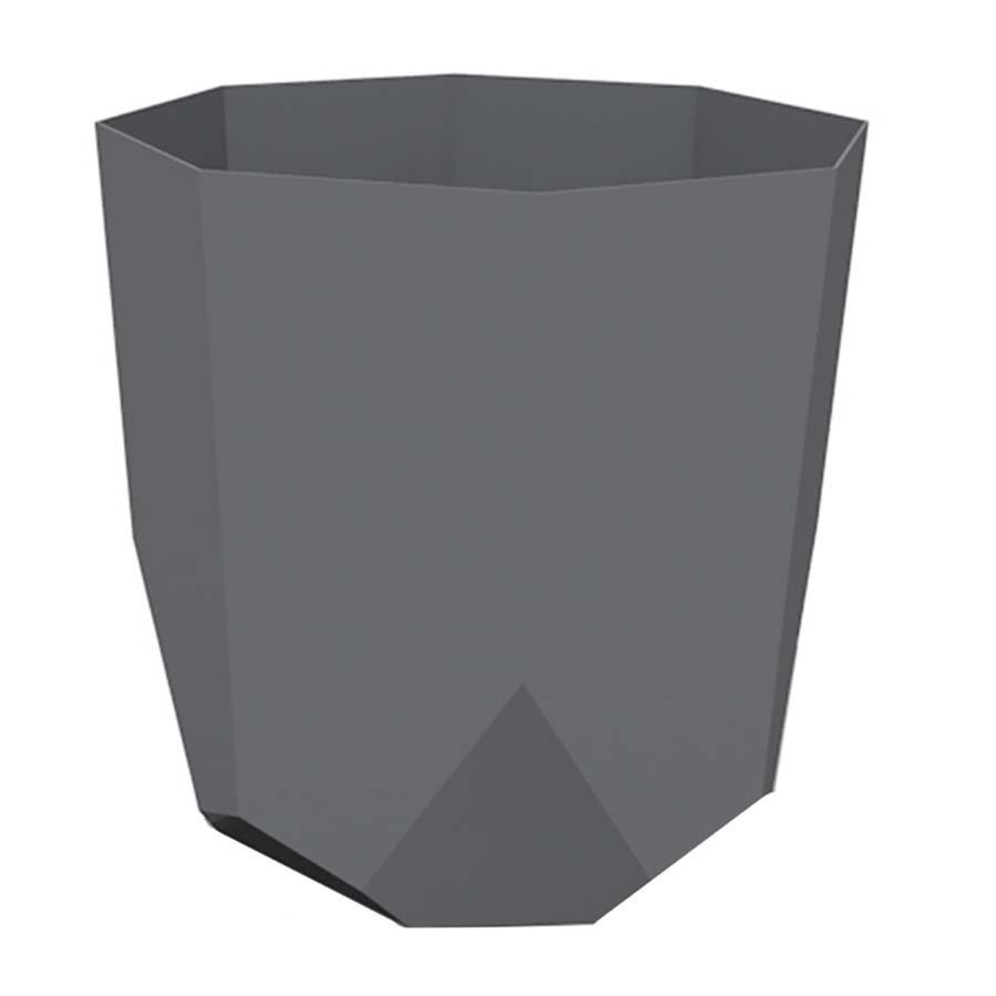 slide 1 of 1, Bloem Tuxton Charcoal Planter, 10 in