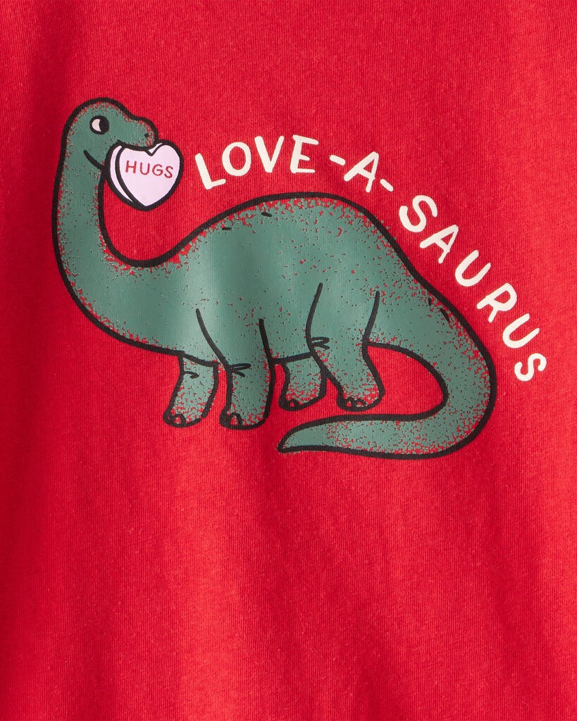 slide 2 of 2, Carter's Carters Toddler Boy Dinosaur Long-Sleeve Graphic Tee - Red Red 2T, 1 ct