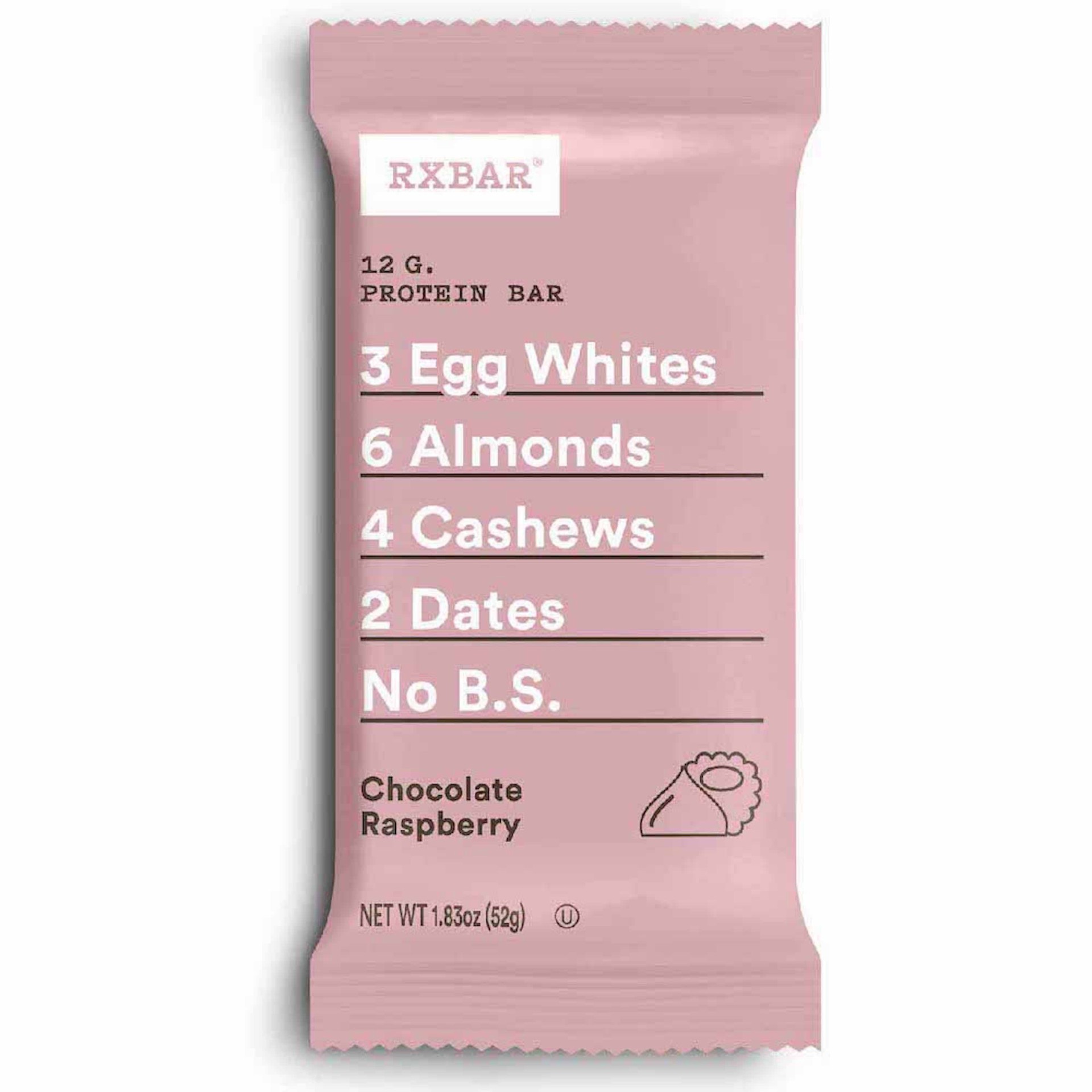 slide 1 of 5, RXBAR Protein Bar, Chocolate Raspberry, 12g Protein, 1.83oz Bar, 1 Count, 1 ct