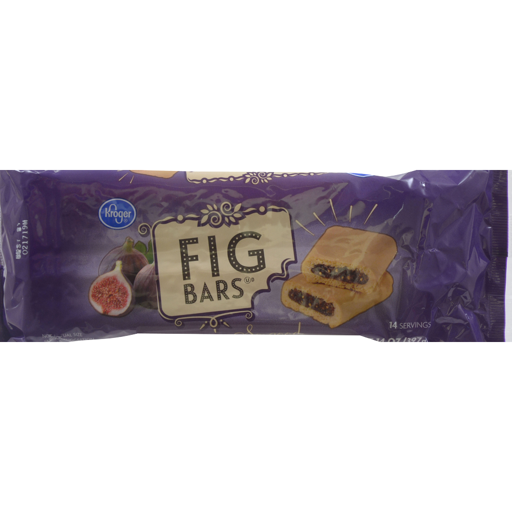 slide 1 of 1, Kroger Fig Bars, 14 oz