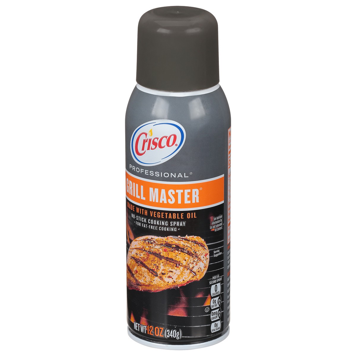 slide 9 of 13, Crisco Professional Grill Master No-Stick Cooking Spray, 12 oz, 12 oz