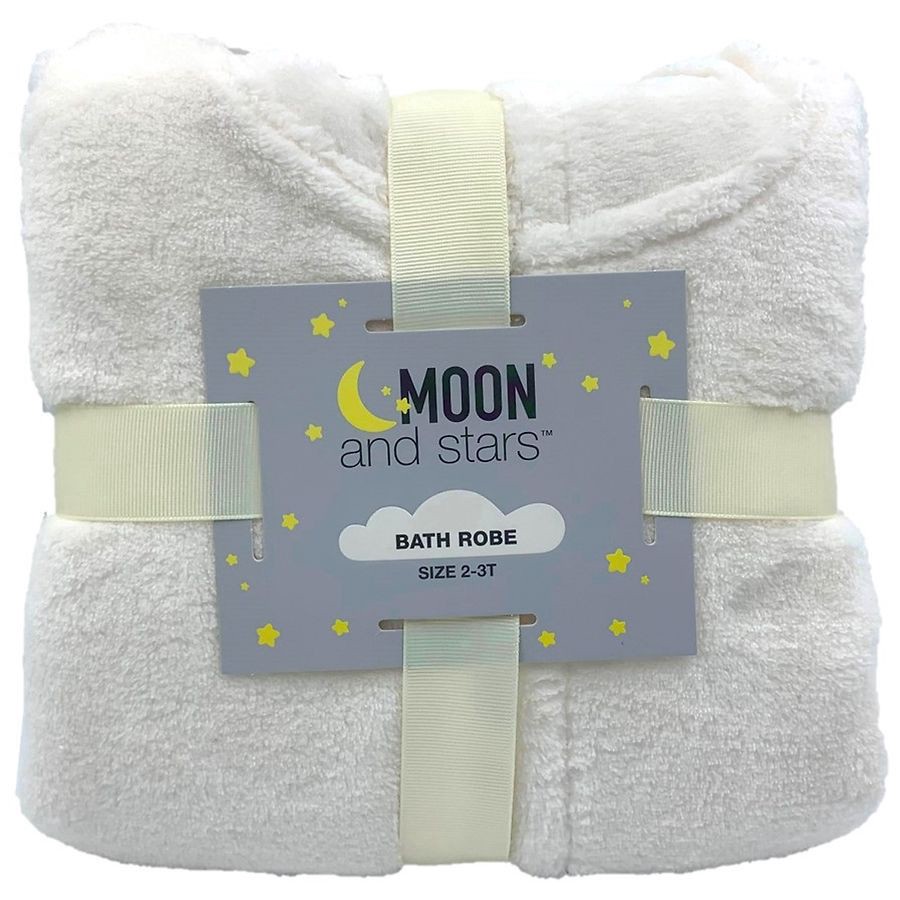 slide 1 of 3, Moon & Stars Children's Bath Robe, 2 ct; 3t 1 ct