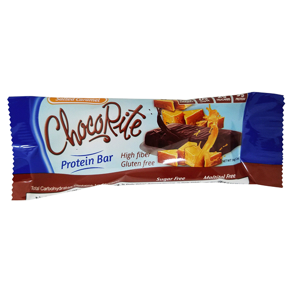 slide 1 of 1, ChocoRite Protein Bar, Salted Caramel, 1.2 oz