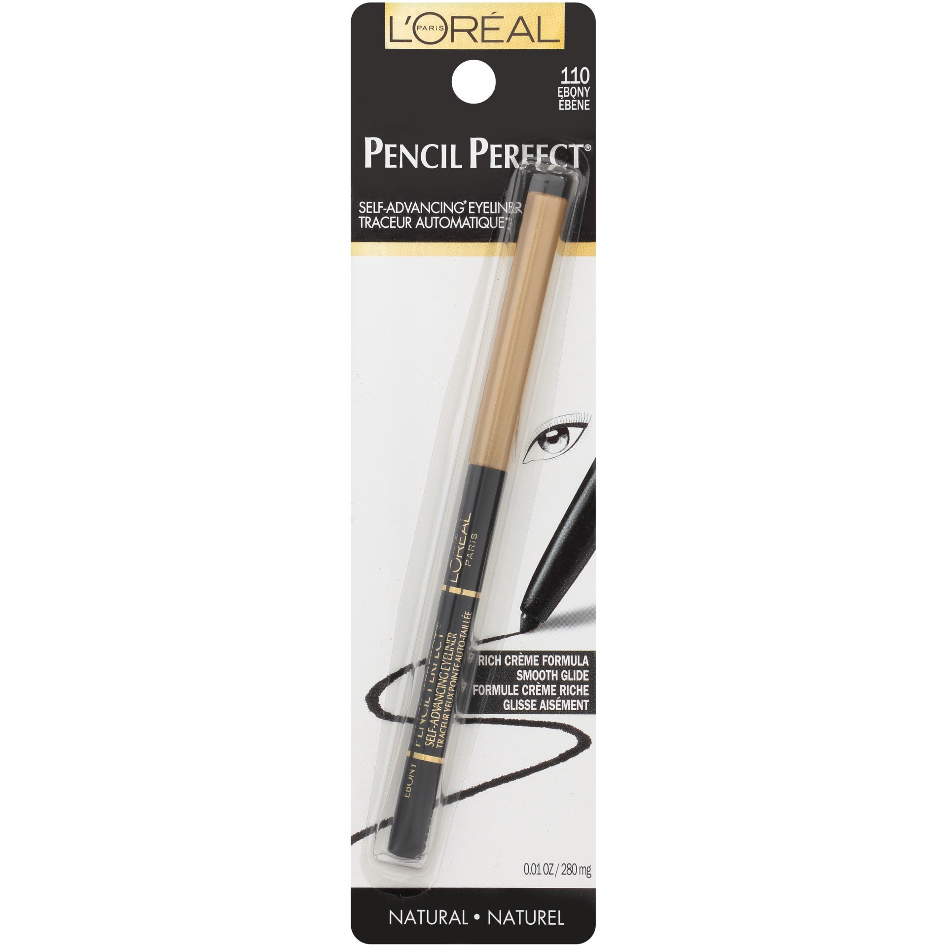 slide 1 of 2, L'Oréal Pencil Perfect Self-Advancing Eyeliner, 0.01 oz