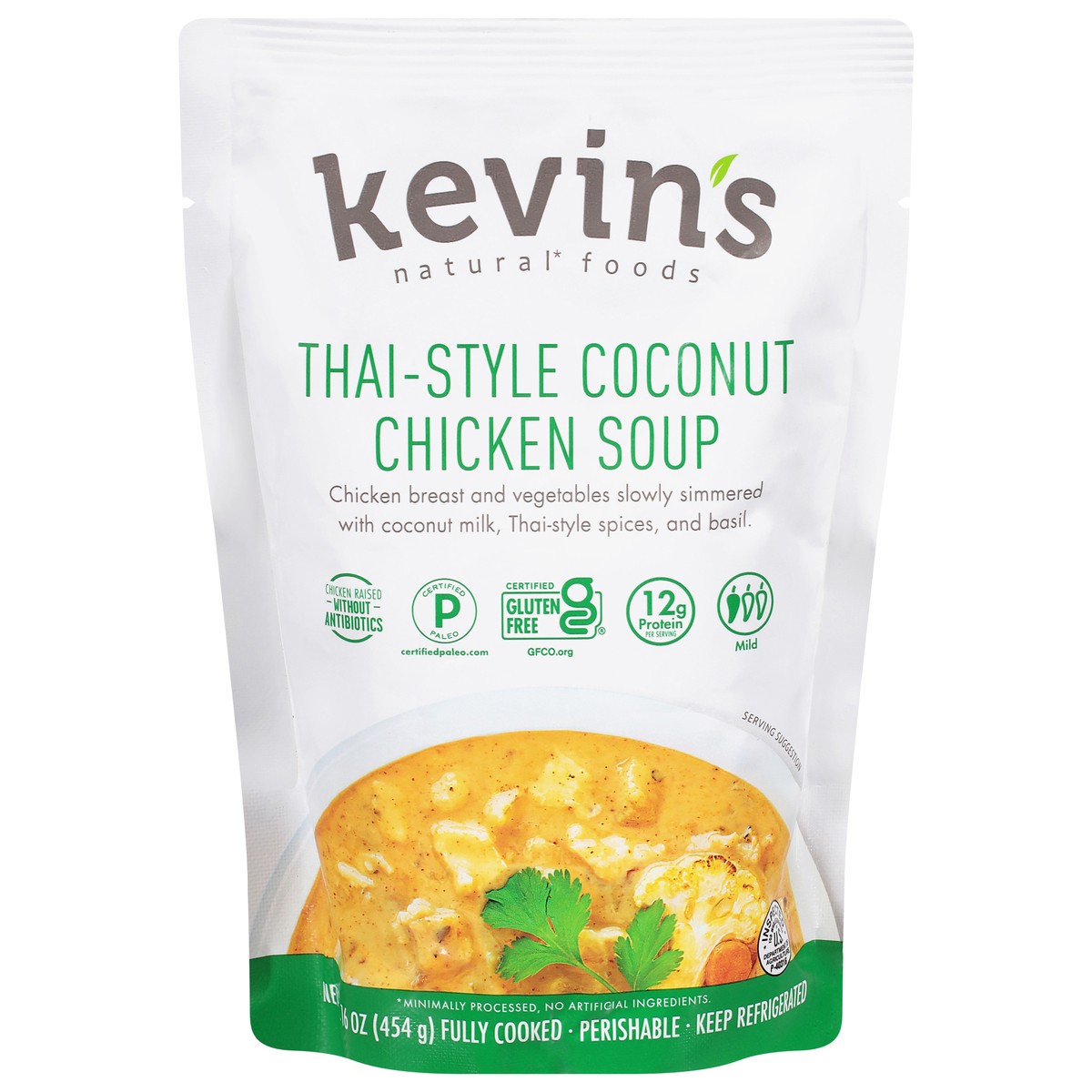 slide 1 of 13, Kevin's Natural Foods Thai-Style Coconut Chicken Soup 16 oz, 16 oz