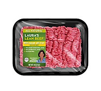 slide 1 of 1, Laura's 92% Ln Ground Beef 8% Fat, 